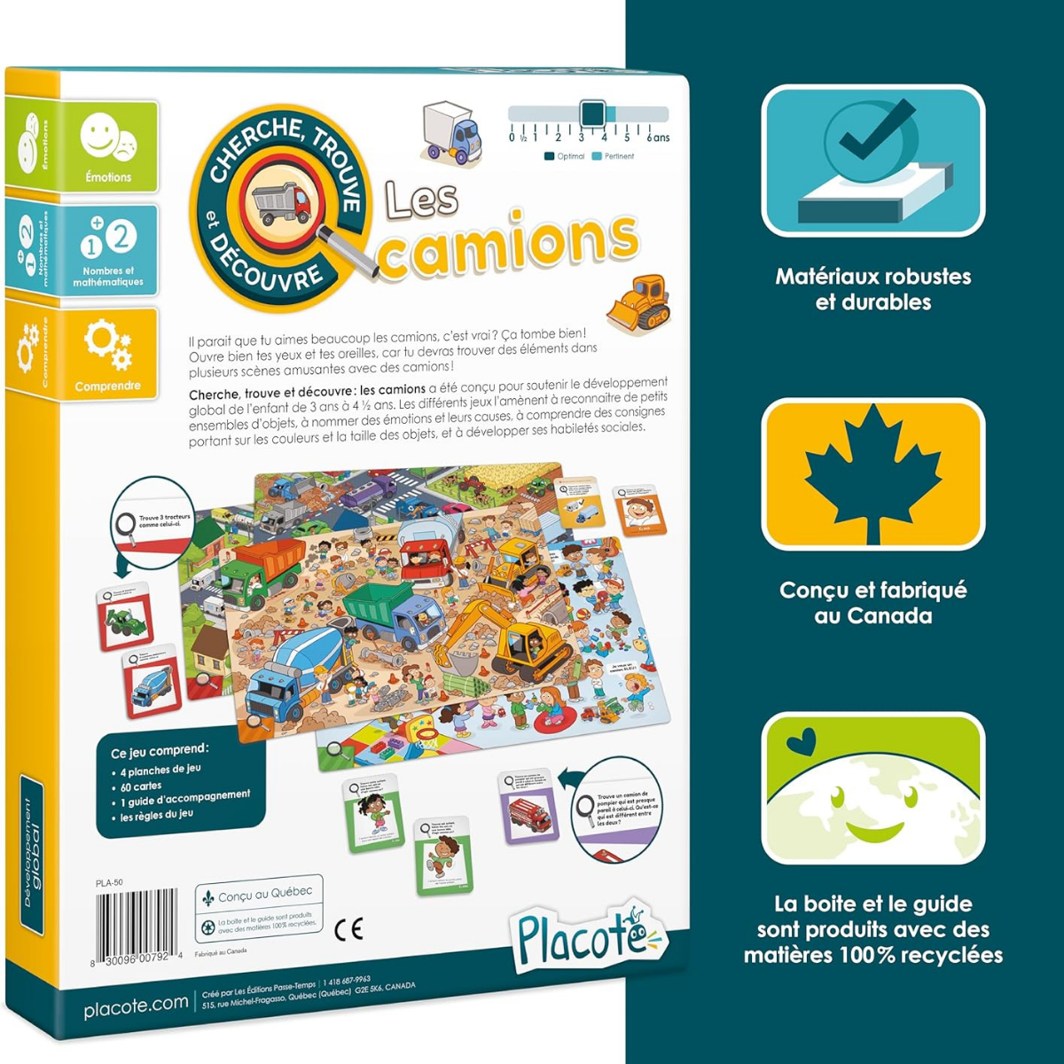 Cherche, trouve et découvre : les camions – Jeu d’observation, langage et développement global