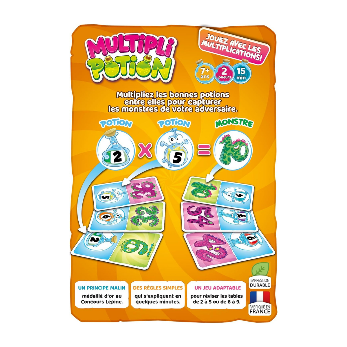 MultipliPotion – Jeu de cartes pour apprendre les multiplications