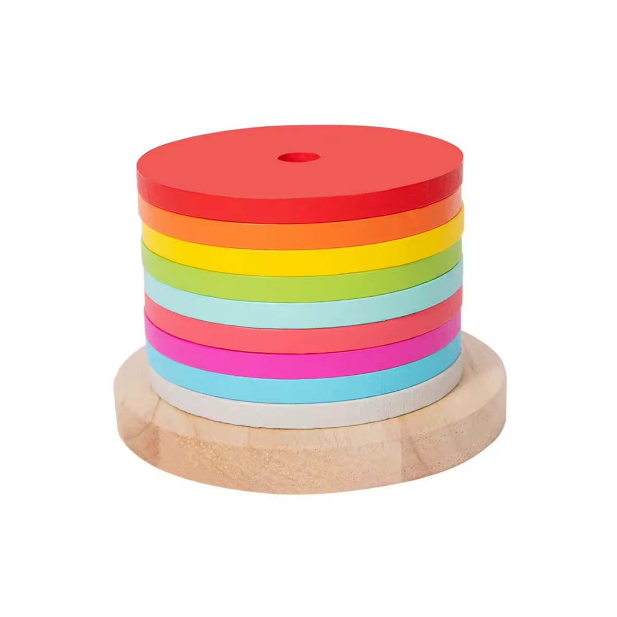 Tour de logique colorée – Puzzle d’empilage sur tiges