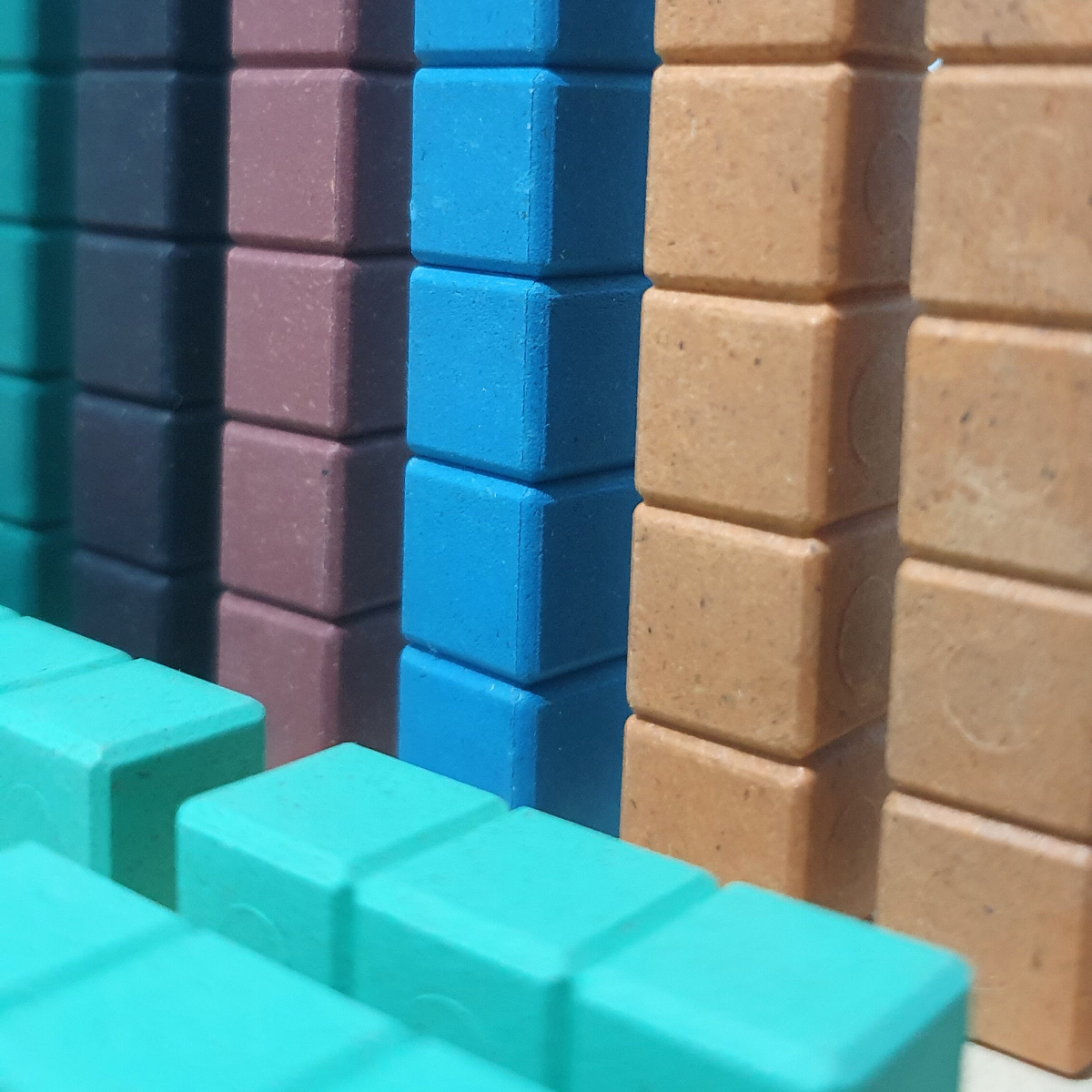 Lot de Réglettes Cuisenaire 1 à 10 – Maths par manipulation (dénombrer, additions, soustractions)