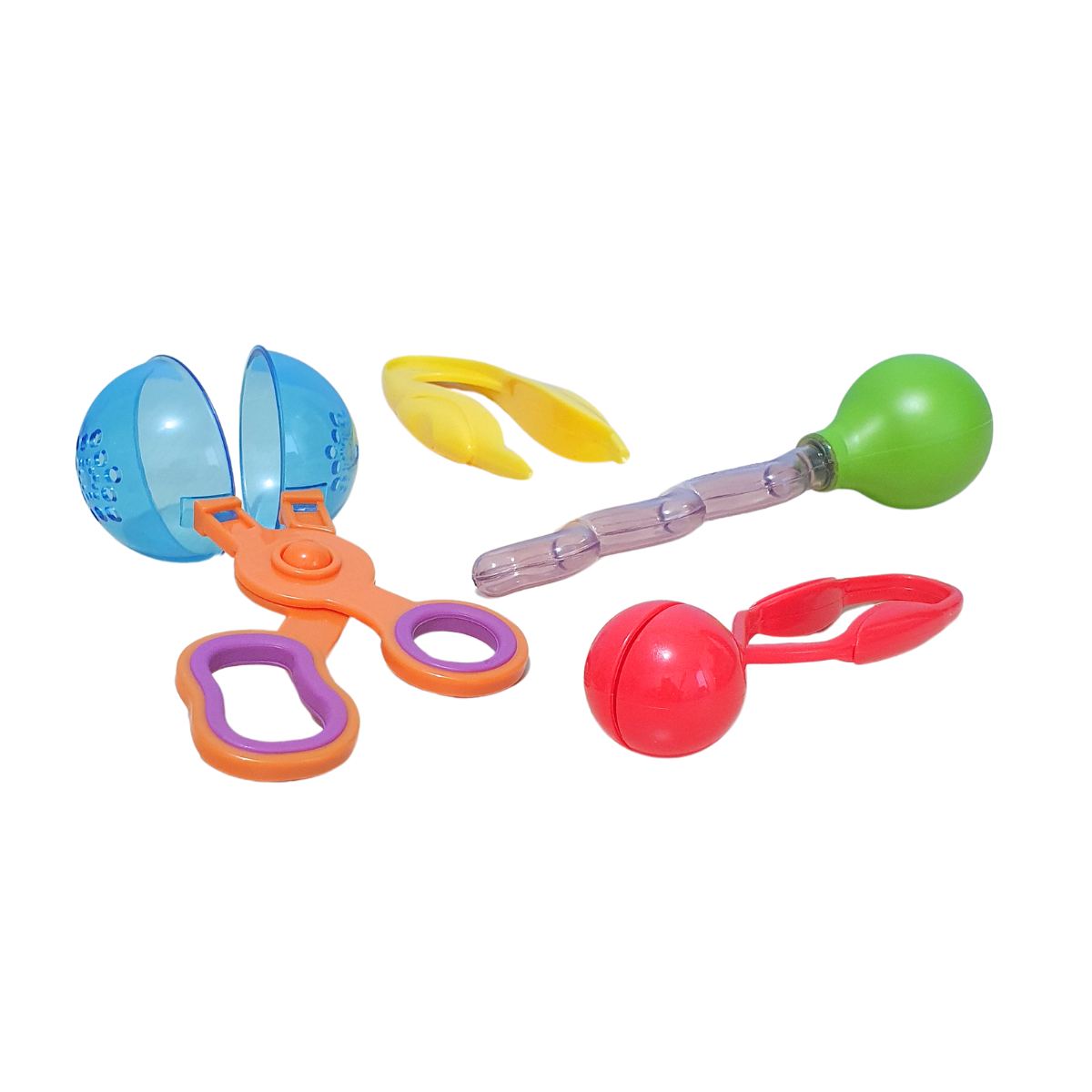 Kit de 4 outils de motricité fine – Matériel varié pour activités de manipulation