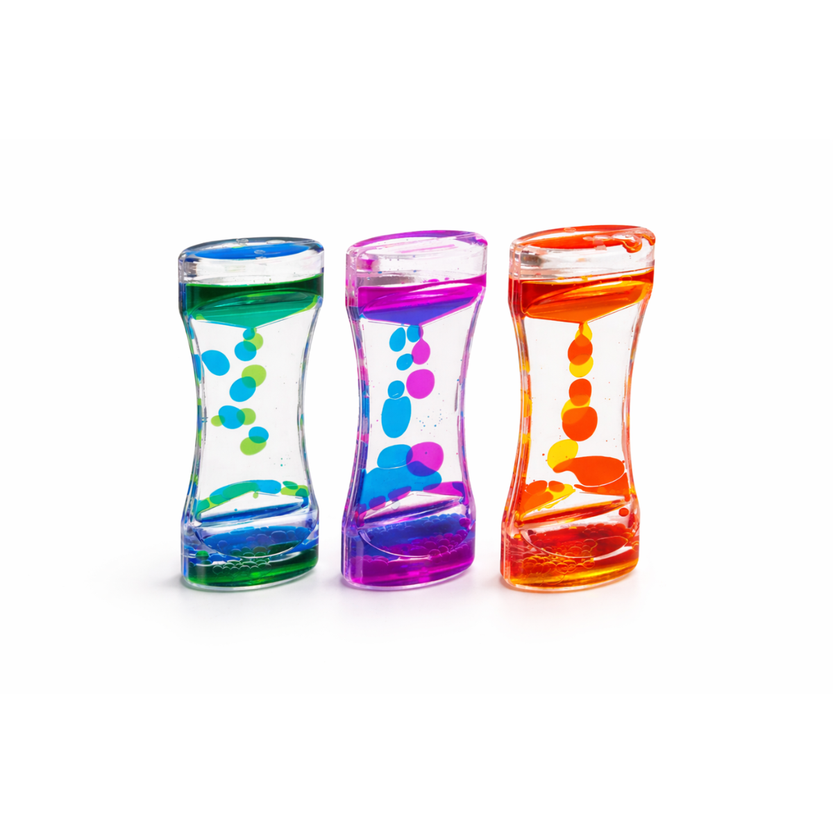 Tube sensoriel bicolore – Objet relaxant pour concentration et retour au calme