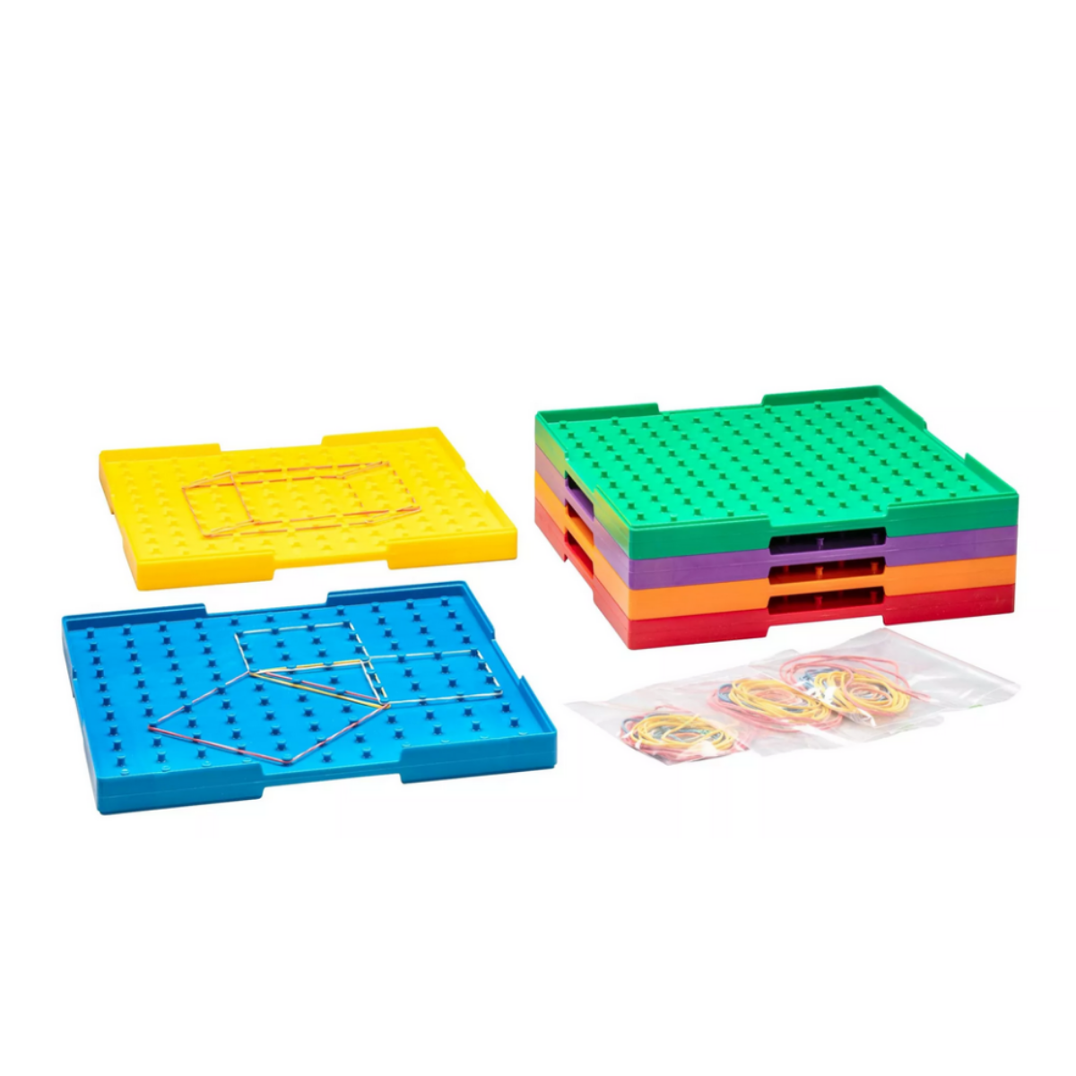 Géoboard grand format – Jeu d’élastiques pour explorer les formes et la géométrie