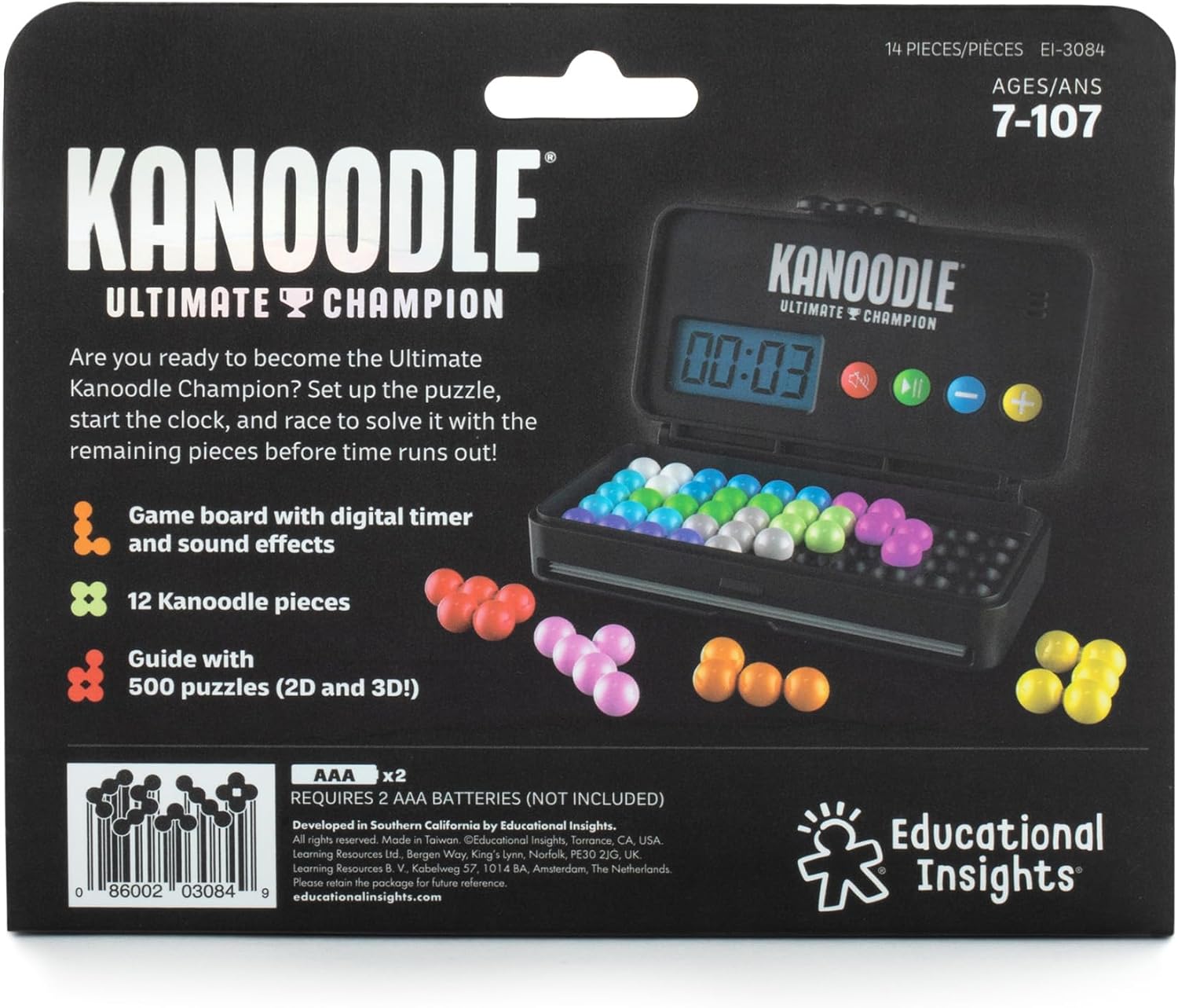 Kanoodle Ultimate Champion – Casse-tête de logique 3D (500 défis)