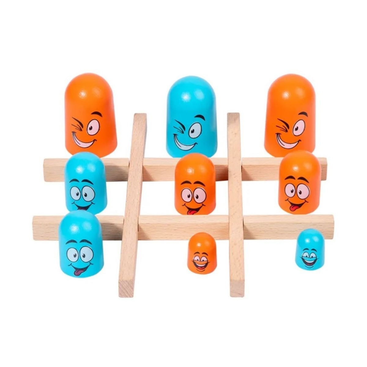 Morpions Gobeurs en bois – Jeu de stratégie