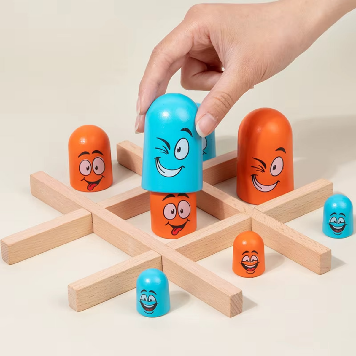 Morpions Gobeurs en bois – Jeu de stratégie