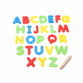 Alphabet translucide de couleur – Lettres majuscules mobiles pour lecture, écriture et tri